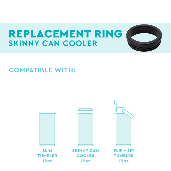 Swig Life Black Skinny Can Cooler Replacement Ring fit guide