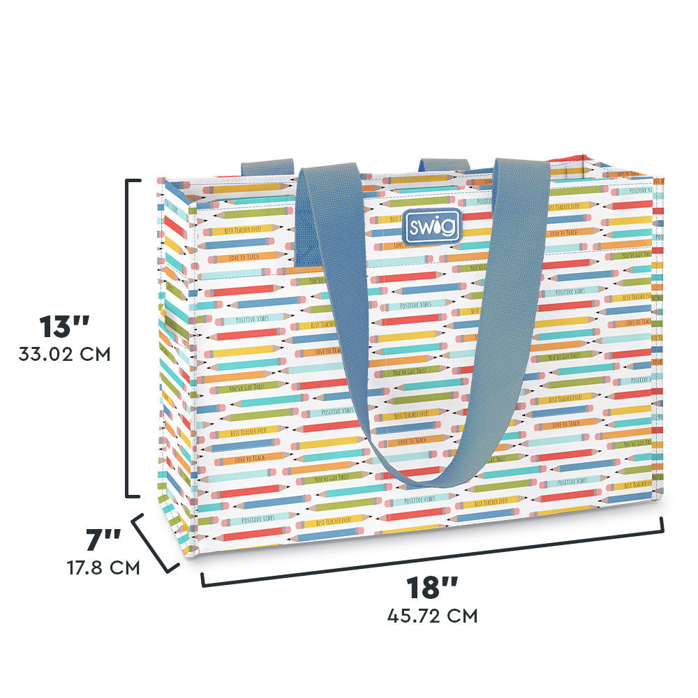 TEACHER LIFE Large Reusable Bag - Thumbnail 2