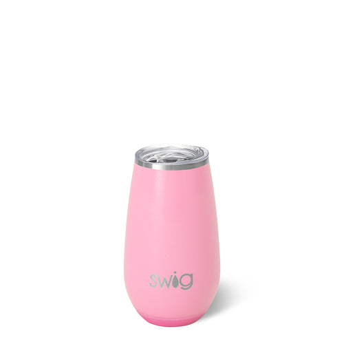 Shimmer Bubblegum Stemless Flute 6oz