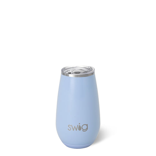 Shimmer Periwinkle Stemless Flute 6oz