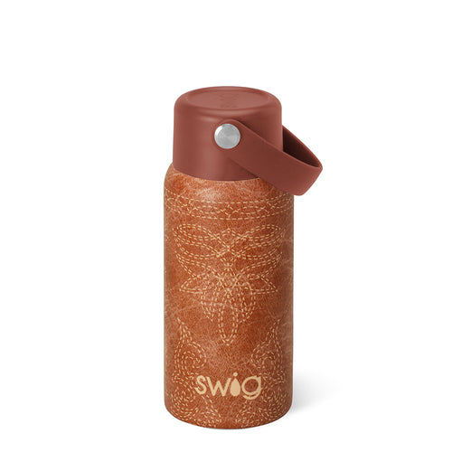 Saddle Stitch Cognac Mini Bottle 6.5oz