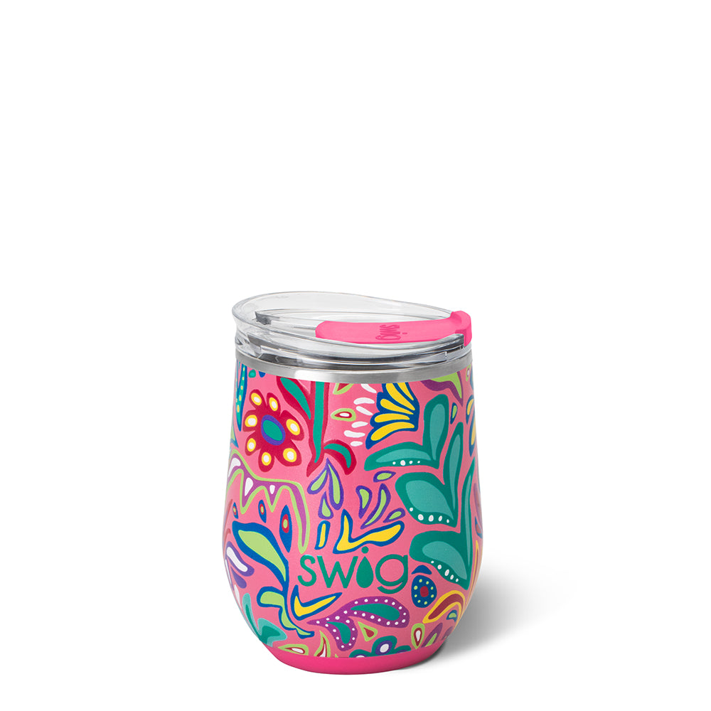 Flora Rosa Stemless Wine 12oz – Swig Life