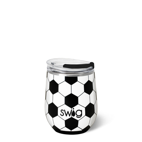 Soccer Stemless Wine Cup 12oz