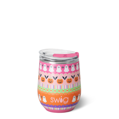 Trick Or Treat Stemless Wine 12oz