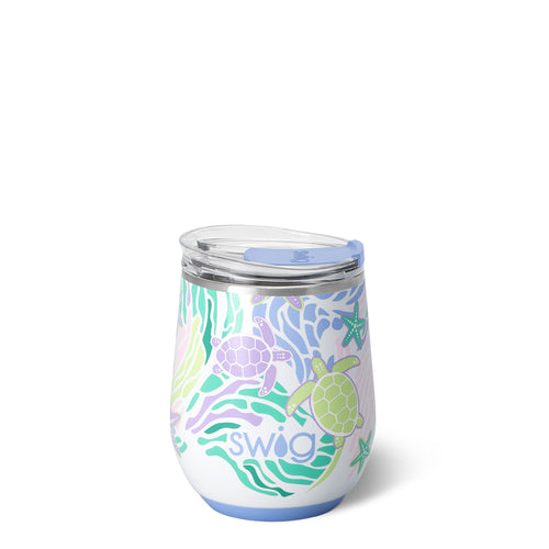 Sea Swirl Stemless Wine 12oz