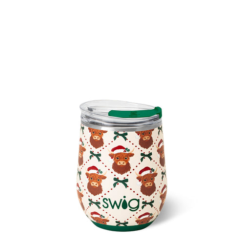 Holiday Herd Stemless Wine Cup 12oz