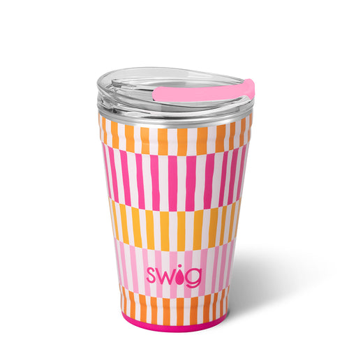Swig Life 18oz Sherbet Stripe Insulated Party Cup