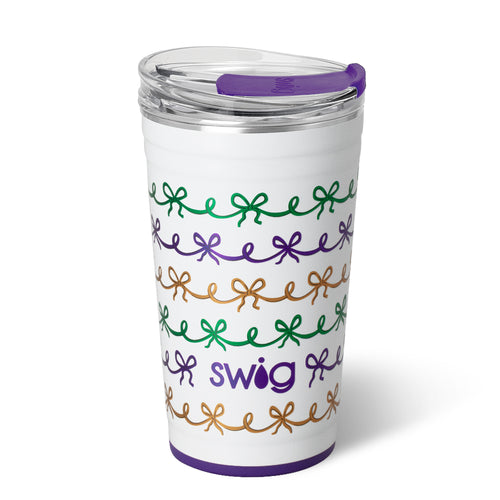 Mardi Gras Bows Party Cup 24oz