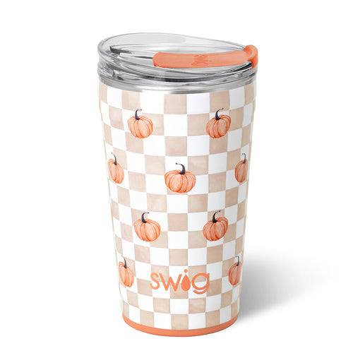 Pumpkin Check Party Cup 24oz