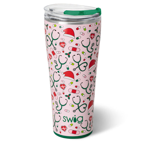 Santa's Scrubs Tumbler 32oz
