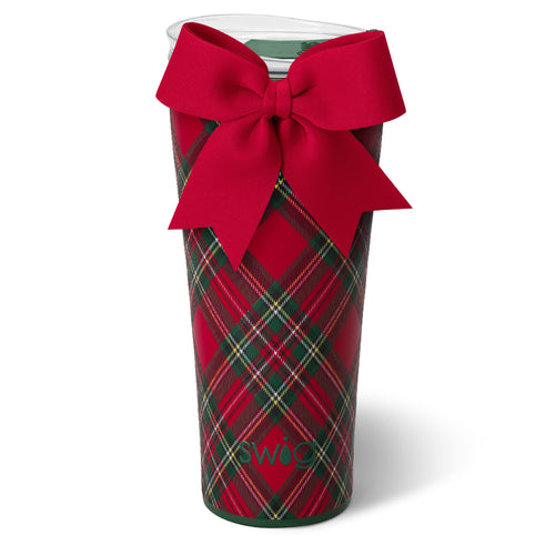 Christmas Plaid Tumbler 32oz