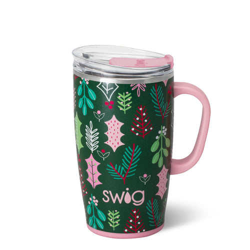 Merry Mistletoe Travel Mug 18oz