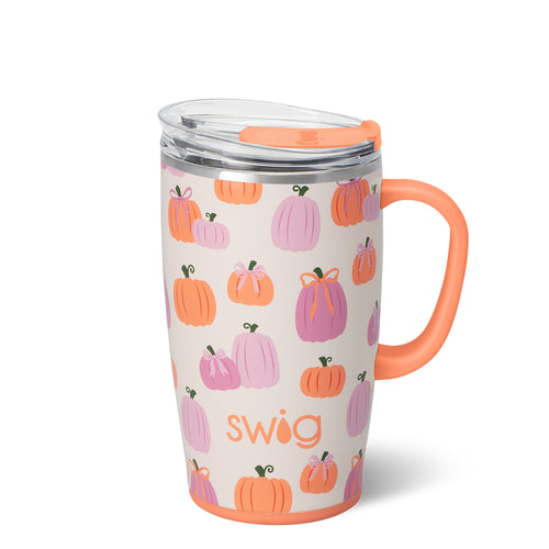 Pumpkins and Bows Travel Mug 18oz
