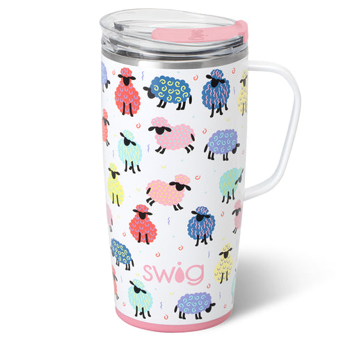 Swig Life 22oz Counting Sheep Insulated Travel Mug with Handle