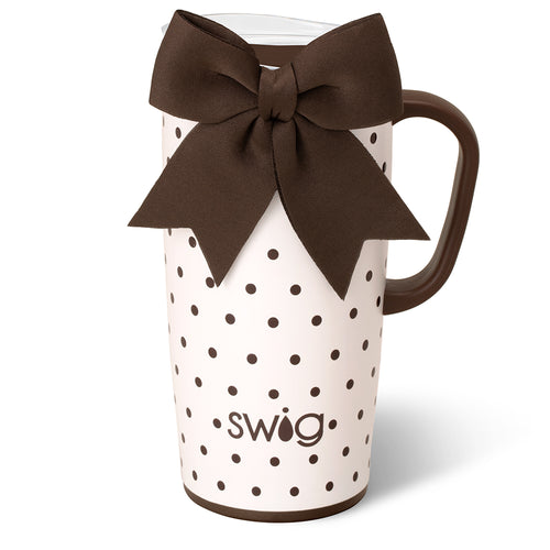 Mocha Dots Travel Mug 22oz