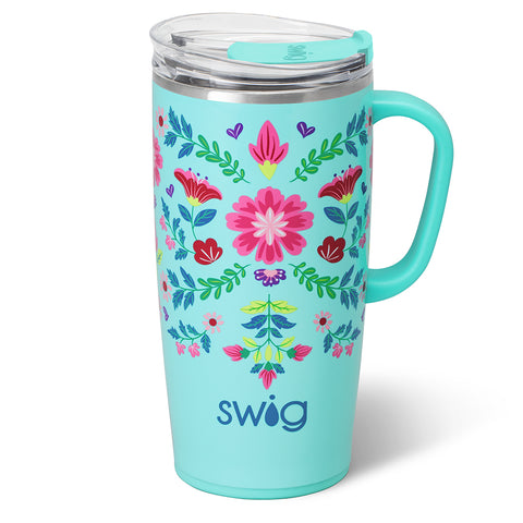 Flora Azul Travel Mug 18oz