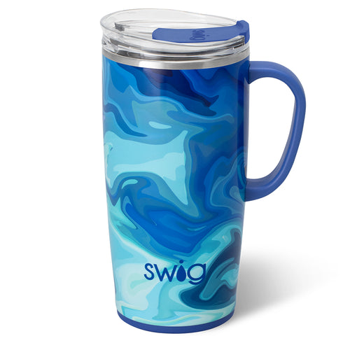 Swig Life 22oz Blue Lagoon Insulated Travel Mug with Handle