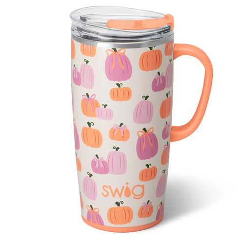 Pumpkins and Bows Travel Mug 22oz
