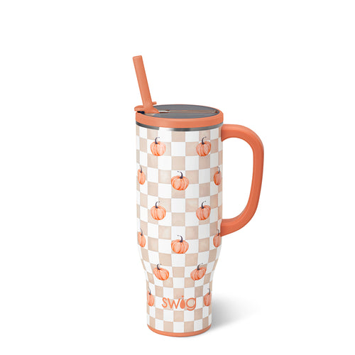 Pumpkin Check Mega Mug 30oz