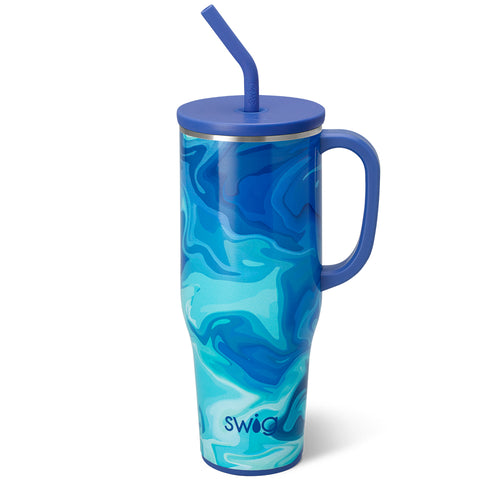 Swig Life 40oz Blue Lagoon Insulated Mega Mug with Handle