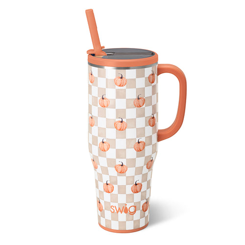 Pumpkin Check Mega Mug 40oz