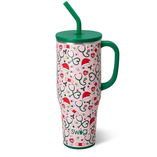 Santa's Scrubs Mega Mug 40oz