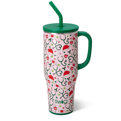 Santa's Scrubs Tumbler 32oz