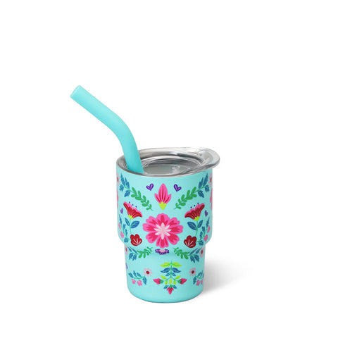 Flora Azul Stemless Wine 12oz