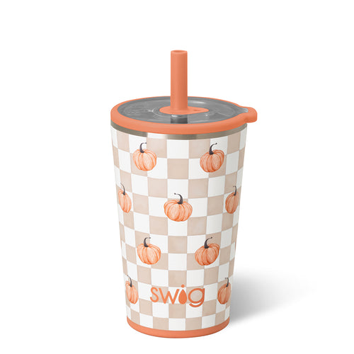 Pumpkin Check Party Cup Sipper 14oz