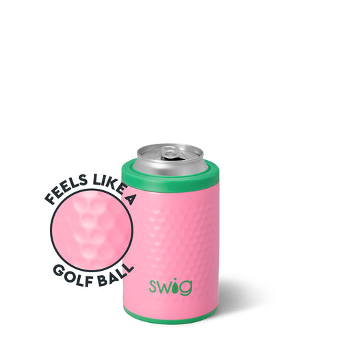 Pink Golf Ball Can + Bottle Cooler 12oz