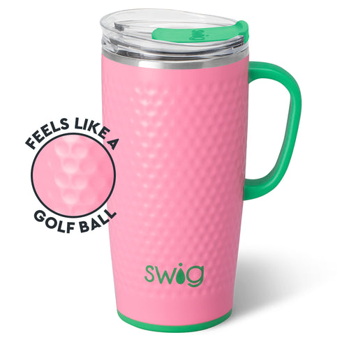 Pink Golf Ball Travel Mug 22oz