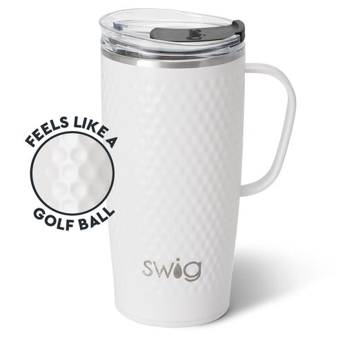 White Golf Ball Travel Mug 22oz