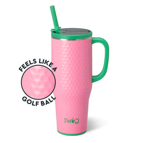 Pink Golf Ball Mega Mug 40oz