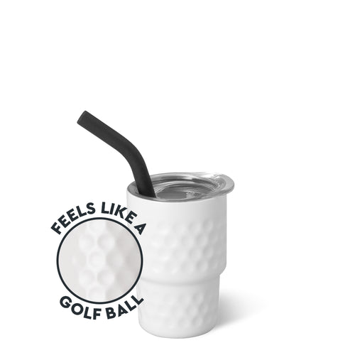 White Golf Ball Swig Shot 2oz