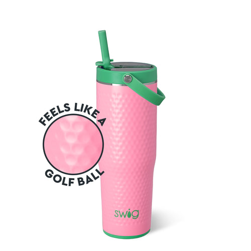 Pink Golf Ball To-Go Tumbler 30oz