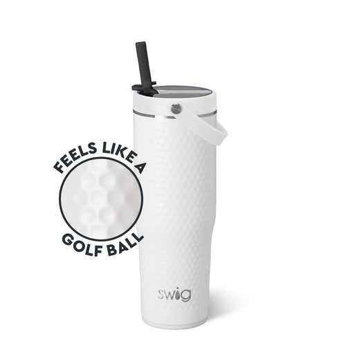 White Golf Ball To-Go Tumbler 30oz