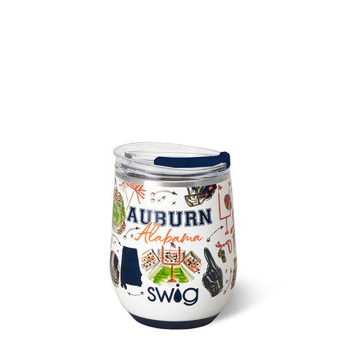 Tailgates in Auburn Stemless Wine 12oz