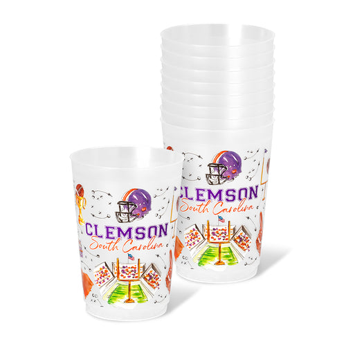 Tailgates in Clemson Frost Flex Cup 20oz (Set of 8)
