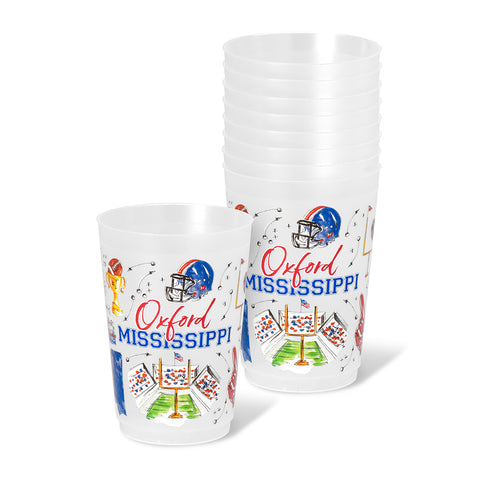 Kickoff Cocktails Navy + Orange Frost Flex Cup 20oz (Set of 8)