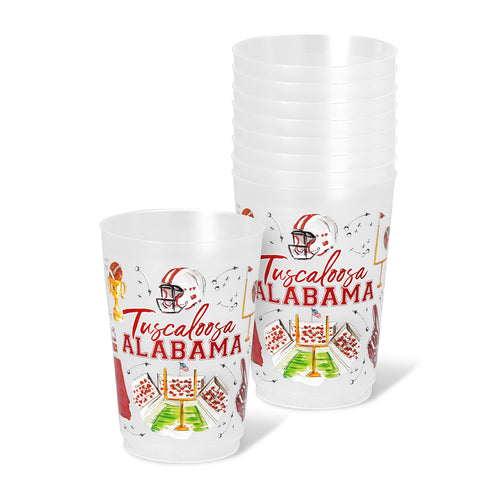 Tailgates in Tuscaloosa Frost Flex Cup 20oz (Set of 8)