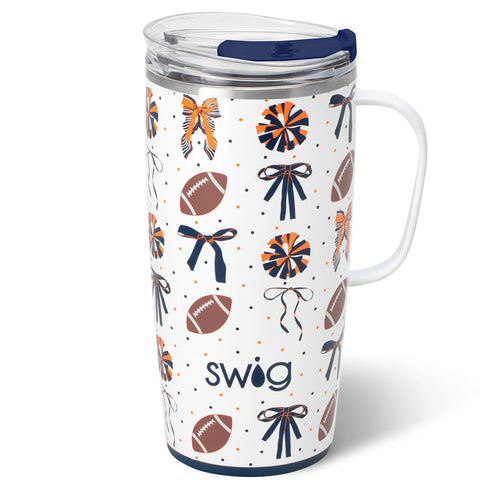 We've Got Spirit Navy + Orange Travel Mug 22oz