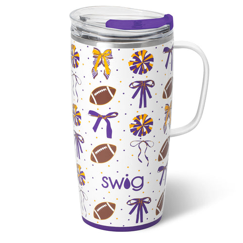 We've Got Spirit Purple + Yellow Travel Mug 22oz