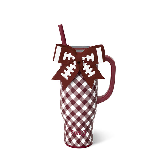 Gameday Gingham Maroon Mega Mug 30oz