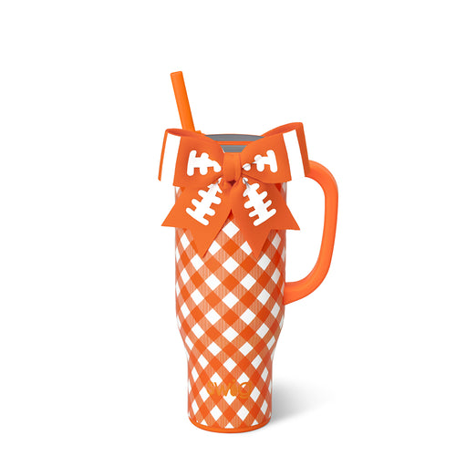 Gameday Gingham Orange Mega Mug 30oz