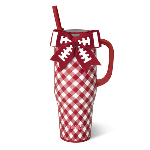 Gameday Gingham Crimson Mega Mug 40oz