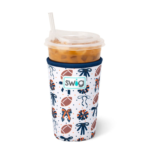 We've Got Spirit Navy + Orange Straw Topper Set