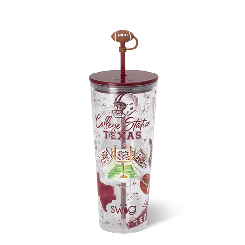 Tailgates in College Station Plastic Tumbler 24oz