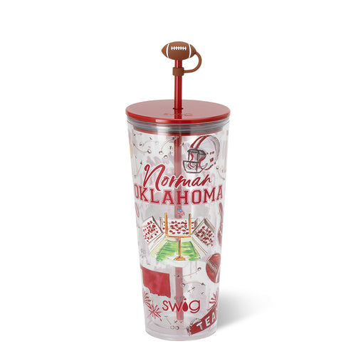 Tailgates in Norman Plastic Tumbler 24oz