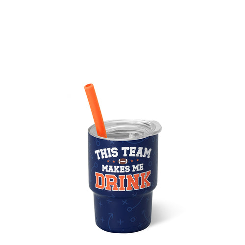 This Team Makes Me Drink Navy + Orange Swig Shot 2oz