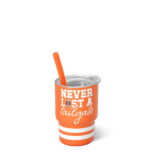 Never Lost a Tailgate Orange Swig Shot 2oz